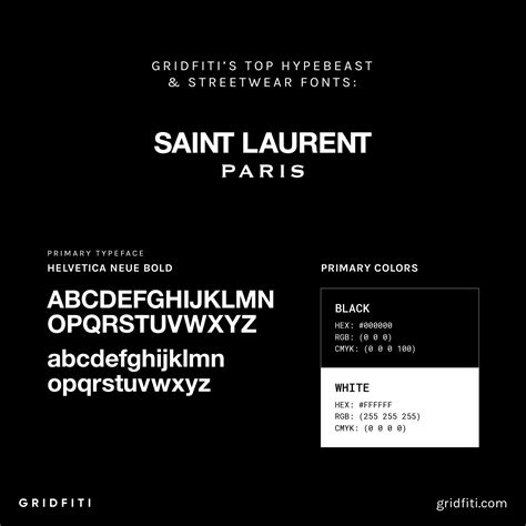 font ysl